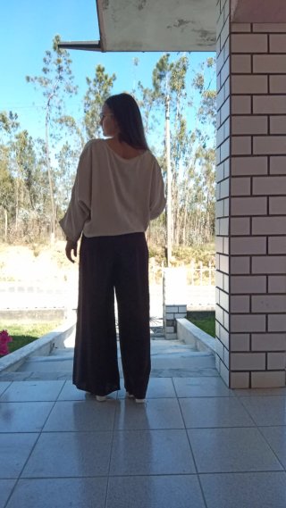 Calça Soltinha Preta Tamanho Único