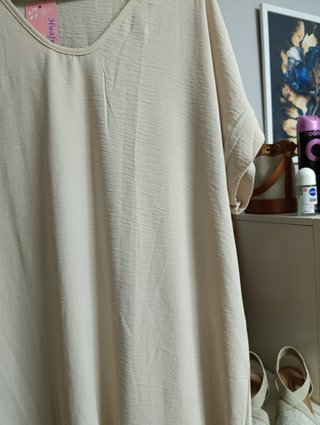Vestido de verano beige talla única