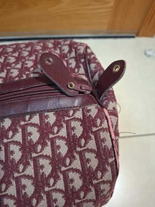 Borsa da viaggio vintage DIOR Bordeaux