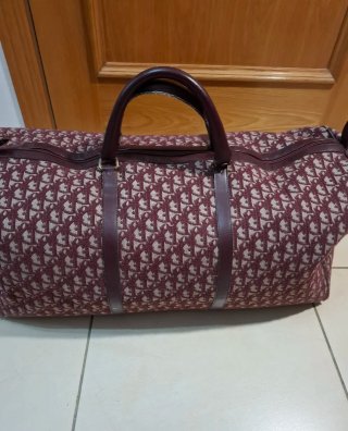 Borsa da viaggio vintage DIOR Bordeaux