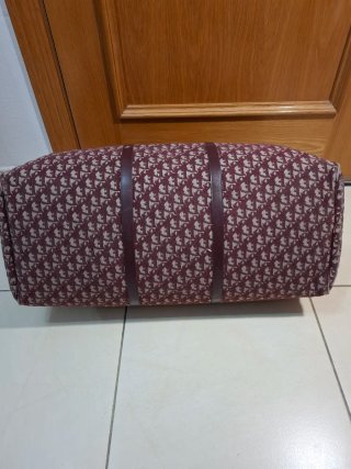 Borsa da viaggio vintage DIOR Bordeaux