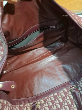 Borsa da viaggio vintage DIOR Bordeaux