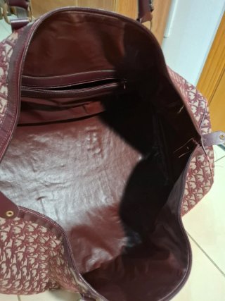 Borsa da viaggio vintage DIOR Bordeaux