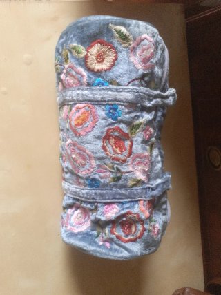 Bolso de mano Flamenco bordado floral