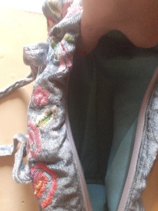 Bolso de mano Flamenco bordado floral