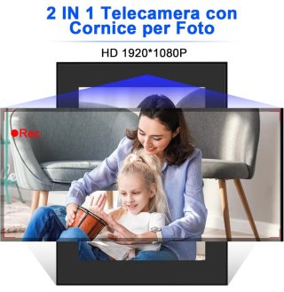 Cornice Portafoto con Telecamera Integrata HD 1080