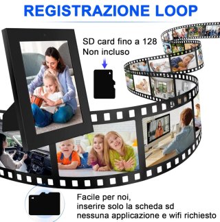 Cornice Portafoto con Telecamera Integrata HD 1080