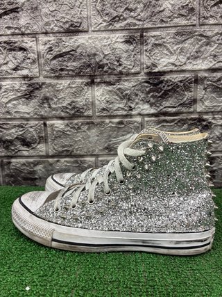 Converse Glitter Borchie Argento Tg 38