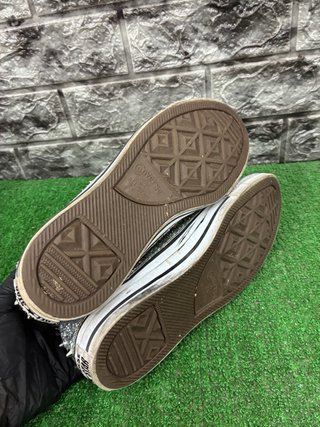 Converse Glitter Borchie Argento Tg 38