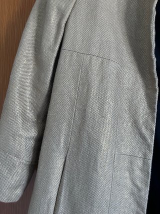 Chaqueta Zara Basic sin botones dorado