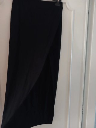 Completo donna elegante nero e multicolor