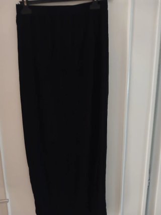 Completo donna elegante nero e multicolor