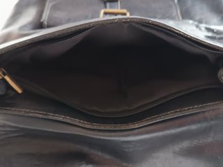 Bolso Mochila Cuero Negro Viajes