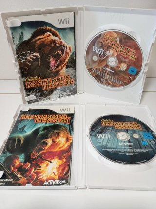 Lote 2 Videojuegos Wii: Cabela's Dangerous Hunts