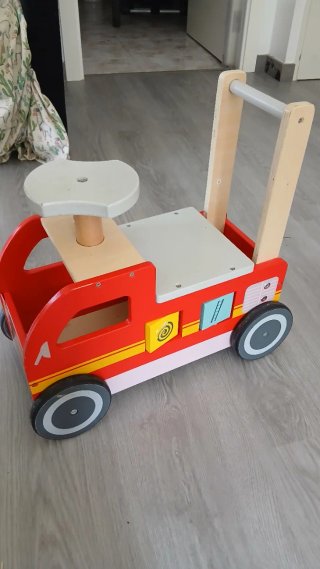 Correpasillos Coche Bomberos Madera