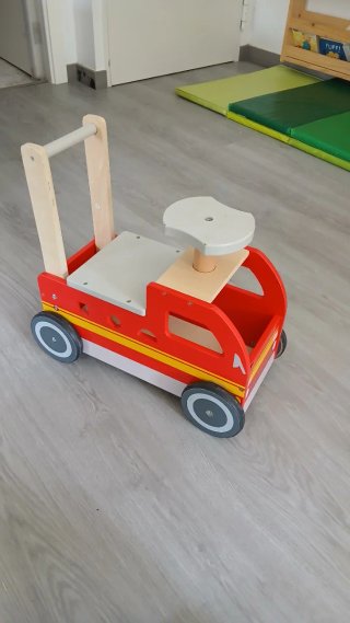 Correpasillos Coche Bomberos Madera