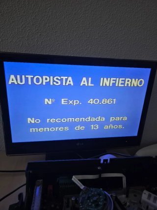 Autopista al Infierno VHS