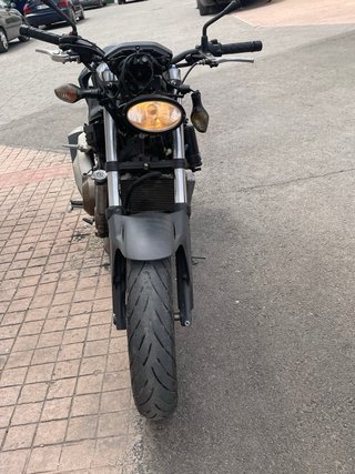 Honda CB500F Naked Negra y verde
