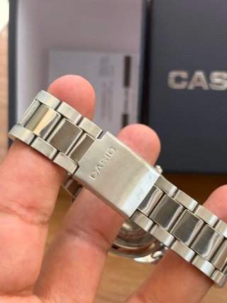 Reloj Casio Esfera Verde Acero Mtp1302