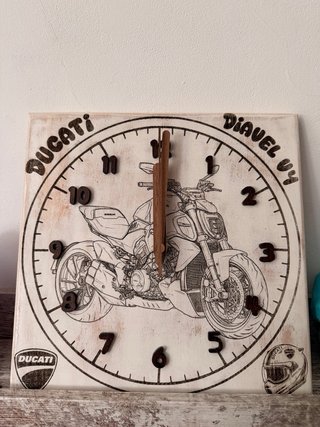 Orologio da Parete Laser Moto Ducati Diavel V-4
