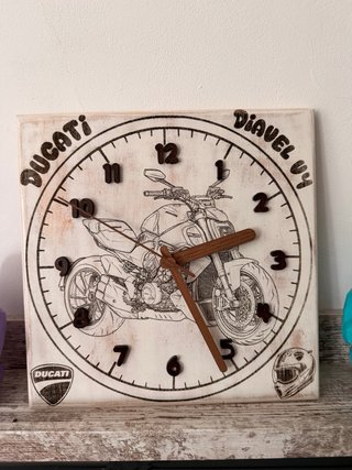Orologio da Parete Laser Moto Ducati Diavel V-4