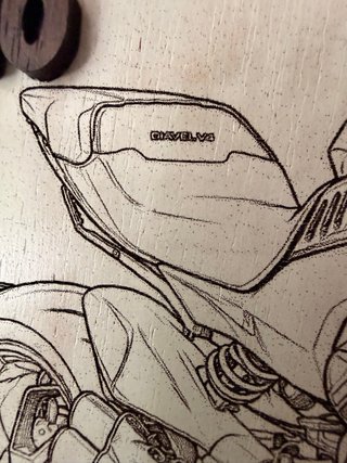 Orologio da Parete Laser Moto Ducati Diavel V-4