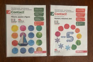 Lotto Libri Scolastici Seconda Media Foderati