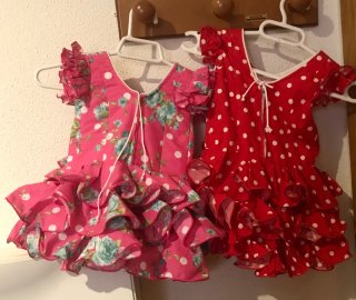 Lote 2 trajes de Flamenca niña