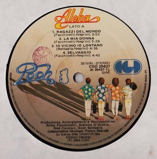 Pooh Aloha LP 12" 33 RPM 1984 CGD 20437