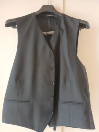 Traje de chaqueta hombre negro y multicolor