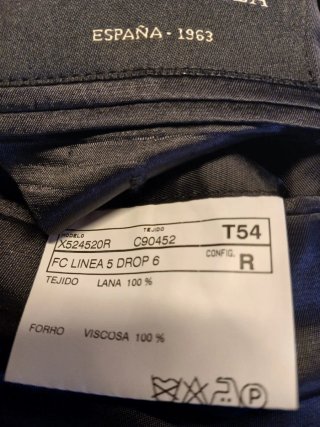 Traje de chaqueta hombre negro y multicolor