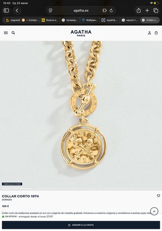 Pulsera Agatha Paris Tortoise & Gold