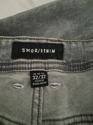 Pantalón vaquero gris hombre