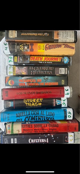 Lote 11 Películas VHS Acción/Aventura/Terror