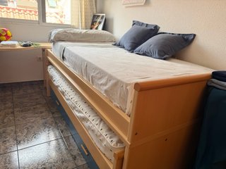 Cama nido con escritorio y cajones