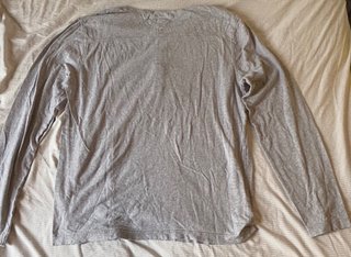 Camiseta hombre manga larga gris Tommy Hilfiger