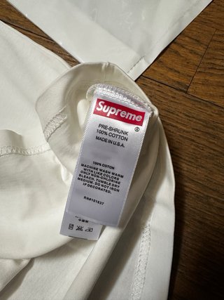 NUEVA Camiseta Supreme Blanca Azul Talla M