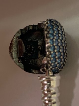 Pulsera Pandora Corazón Azul 19cm