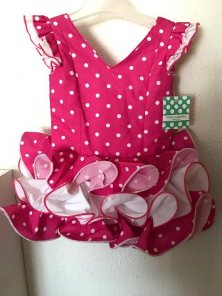 Traje Flamenca Niña Lunares
