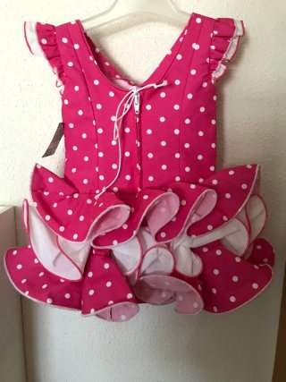 Traje Flamenca Niña Lunares