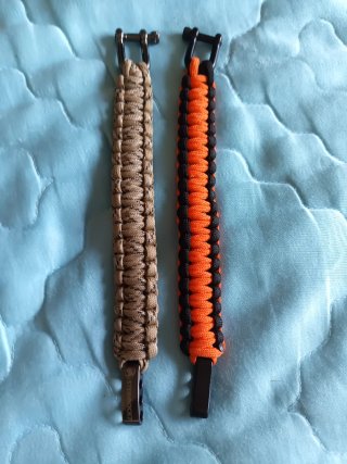 Pulseras Paracord STEINBOCK Beige y Naranja