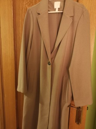Abrigo H&M Mujer Beige