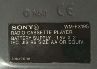 Walkman Sony WM-FX195 FM/AM Mega Bass