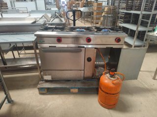 COCINA INDUSTRIAL 3 FUEGOS + HORNO MIRA MI PERFIL