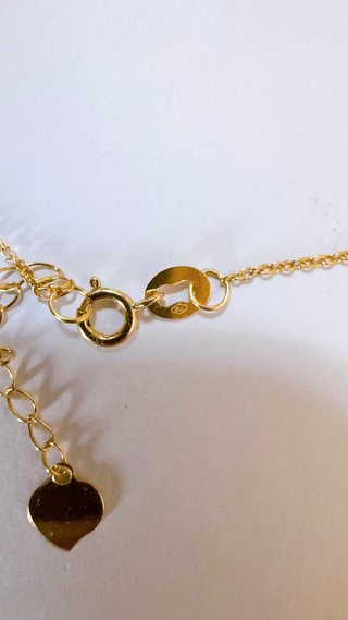 Collana fantasia con sfere in oro giallo 18kt 750
