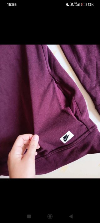 Sudadera Nike granate talla M Unisex