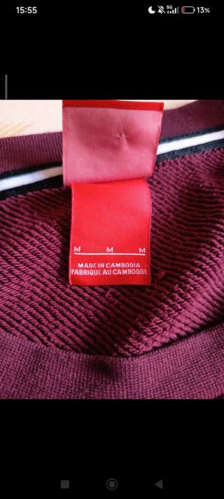 Sudadera Nike granate talla M Unisex