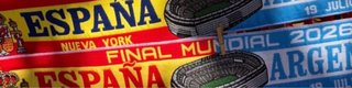 2 Bufandas España Argentina Mundial 2026