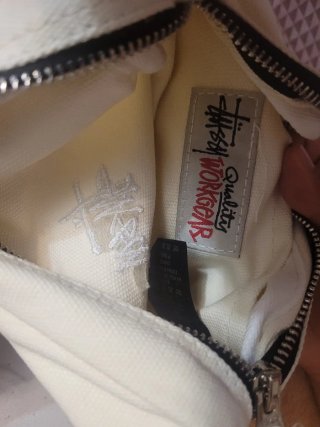Bolsito Stussy Canvas Pouch - Natural