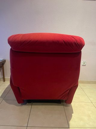 Sillón relax reclinable manual rojo